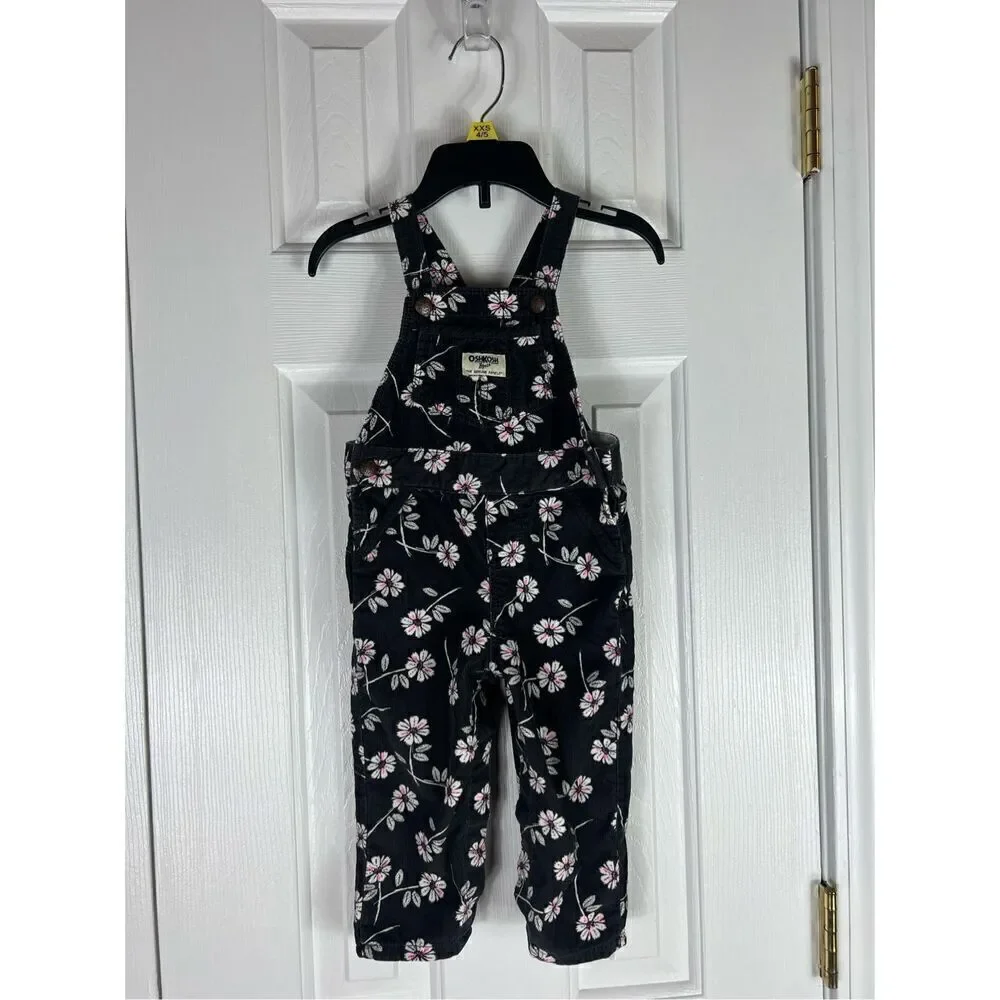 Oshkosh Girls Cord Overalls Size 18m